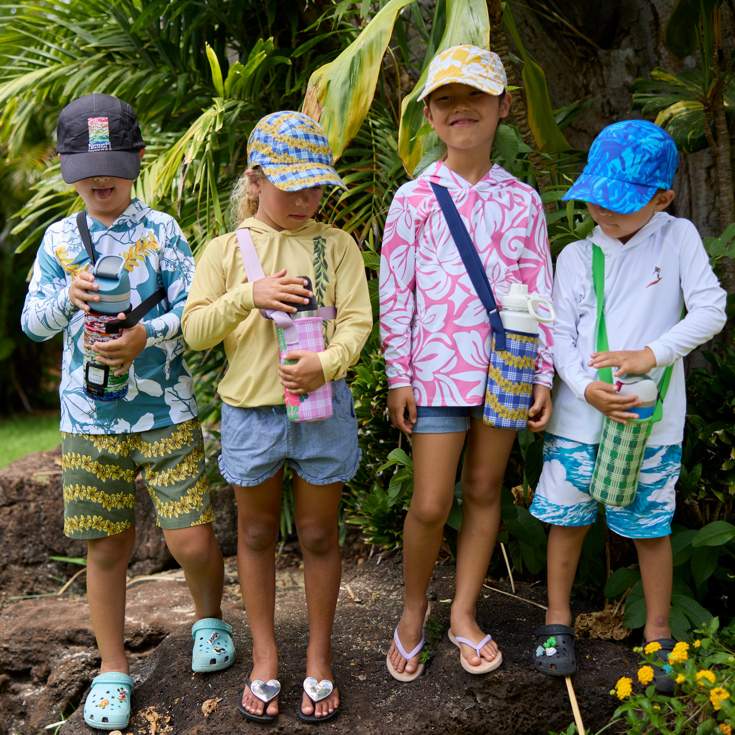 Party Wave Rainbow Neoprene Bottle Holder