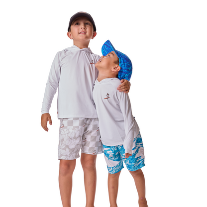 Hawai'i Playground Hooded Rainbow Aloha Sun Shirt