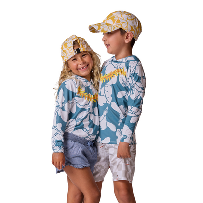 Aloha Trio Hooded Slate Aloha Sun Shirt
