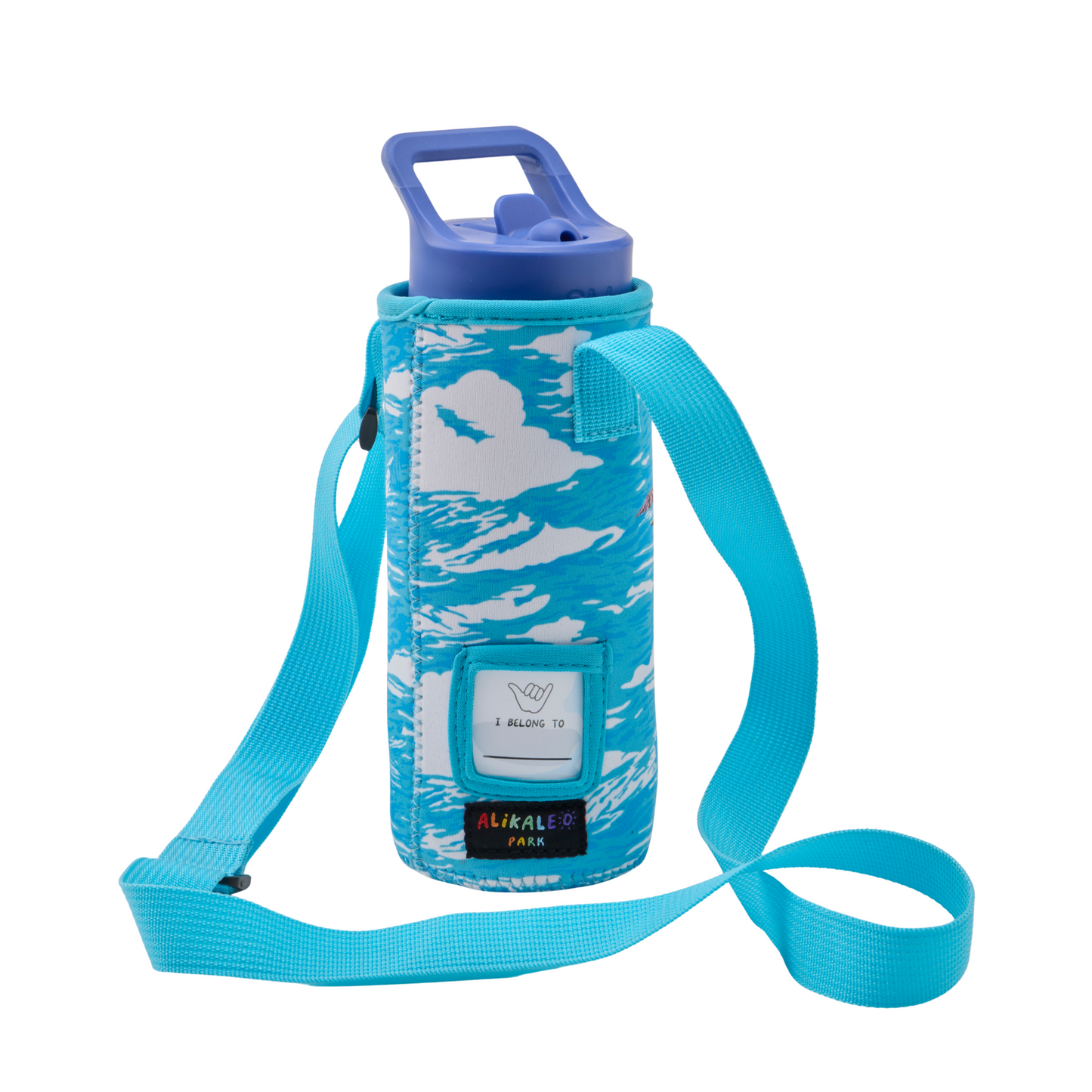 Cool Canoe Blue Neoprene Bottle Holder