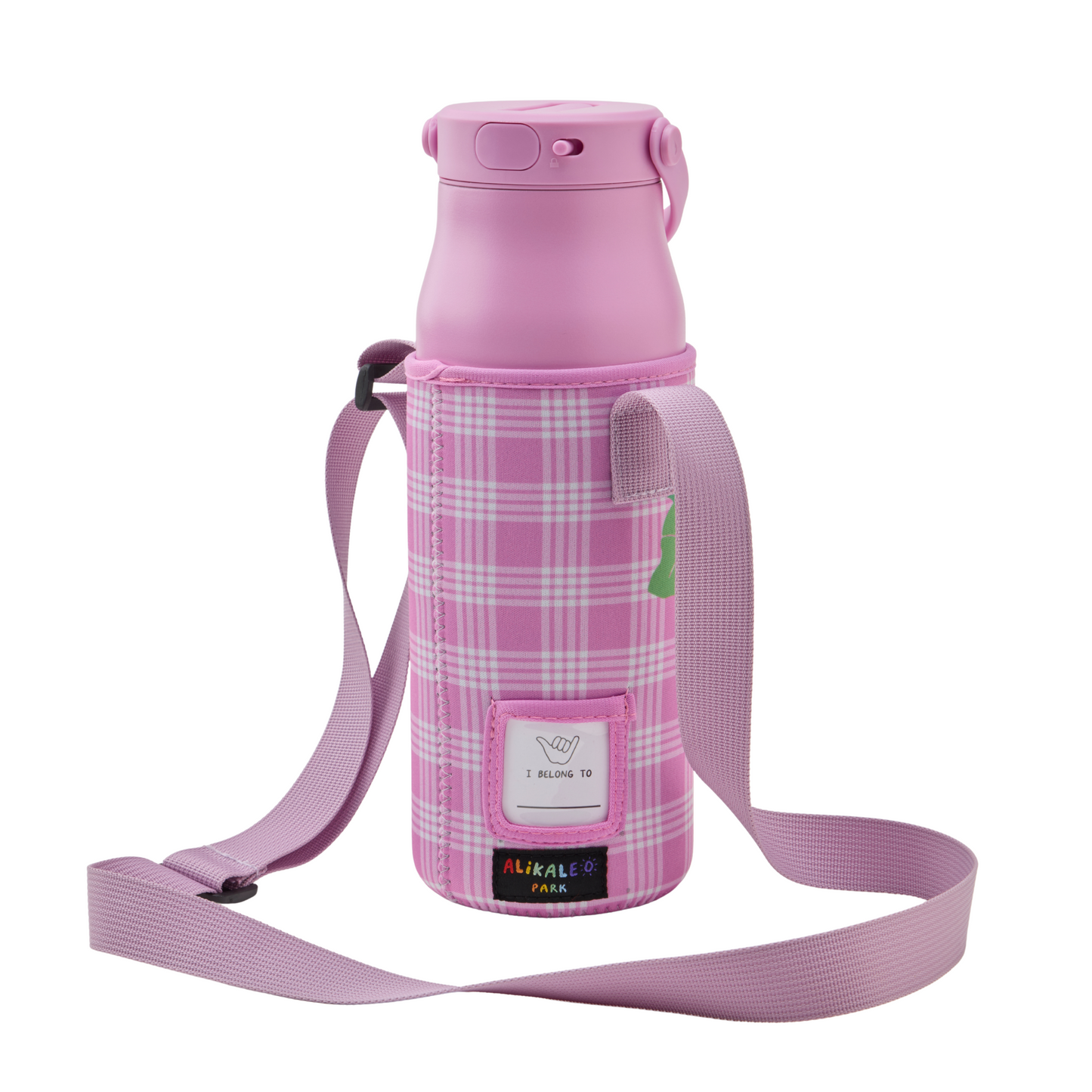 Pua Palaka Violet Neoprene Bottle Holder
