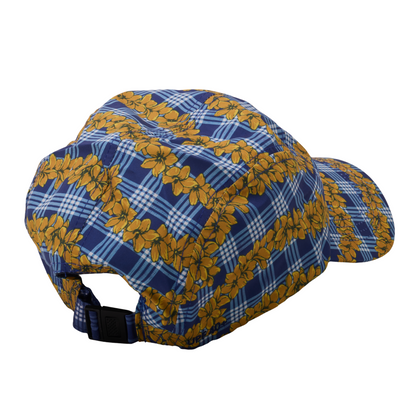 Plumeria Palaka Navy Big Kid Crushable Hat