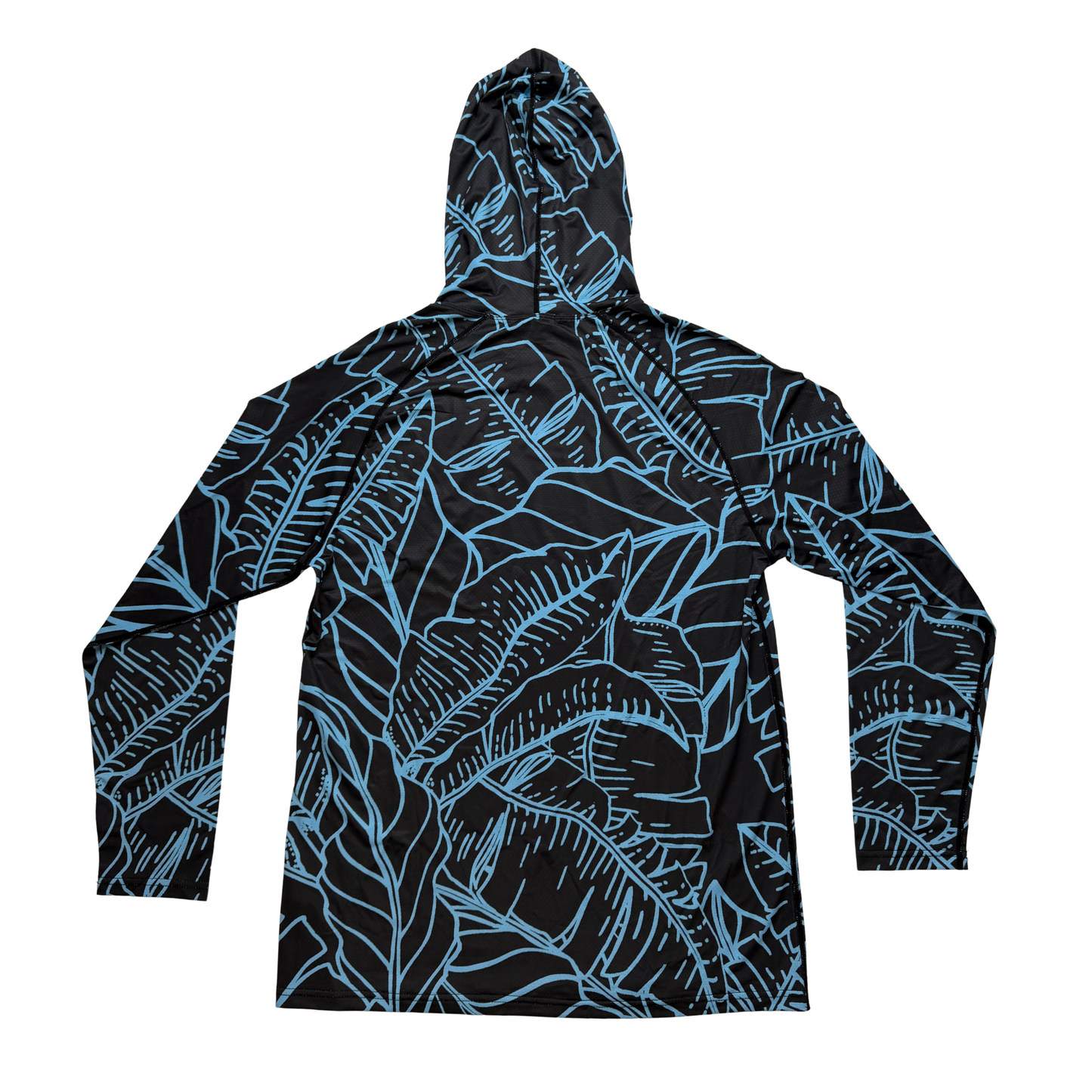 Adult Waipio Midnight Hooded Aloha Sun Shirt