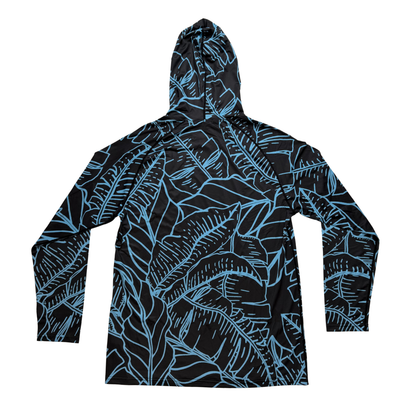 Adult Waipio Midnight Hooded Aloha Sun Shirt