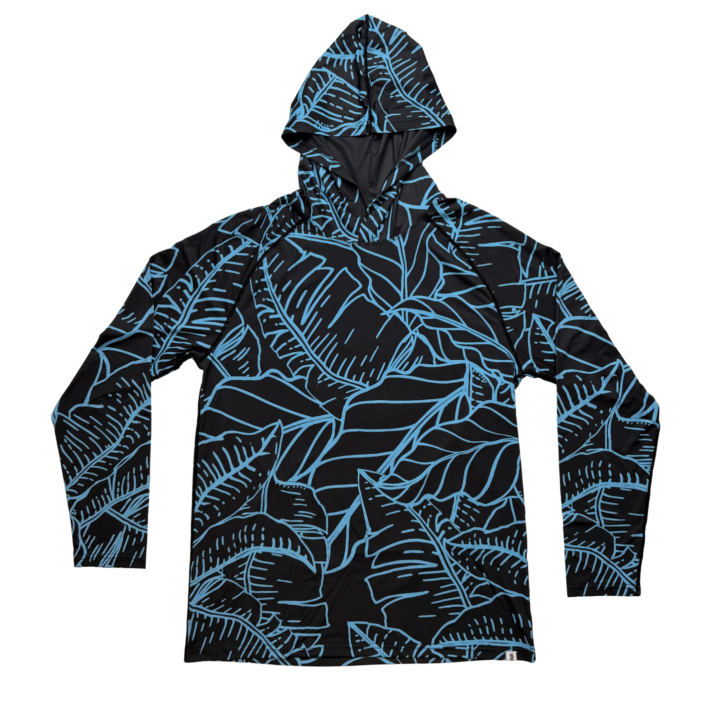 Adult Waipio Midnight Hooded Aloha Sun Shirt