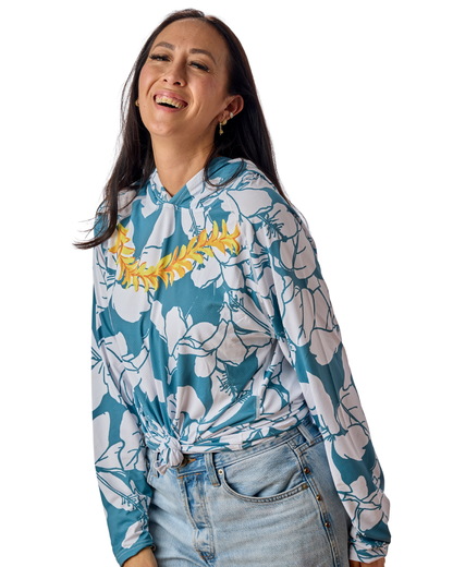 Aloha Trio Hooded Slate Aloha Sun Shirt