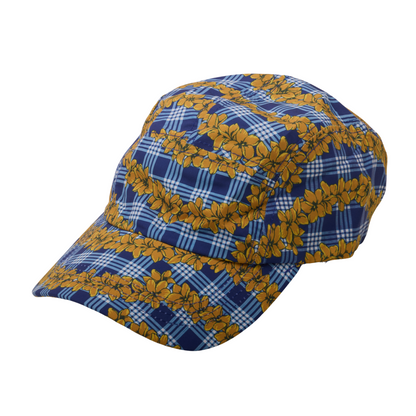 Plumeria Palaka Navy Big Kid Crushable Hat