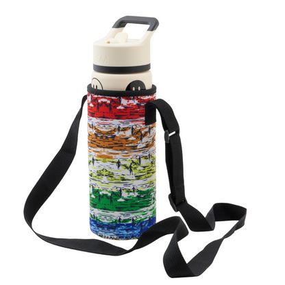 Party Wave Rainbow Neoprene Bottle Holder