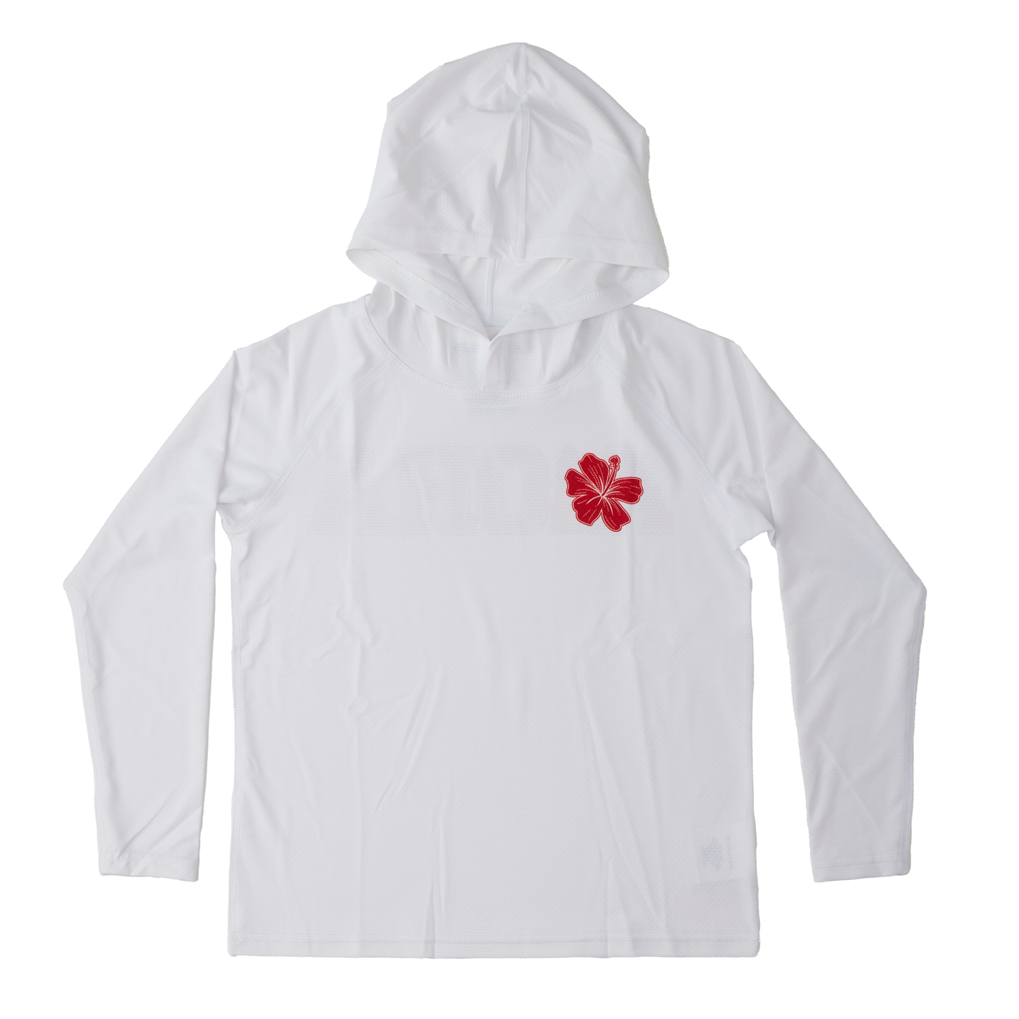 ALOHA Hooded White Aloha Sun Shirt