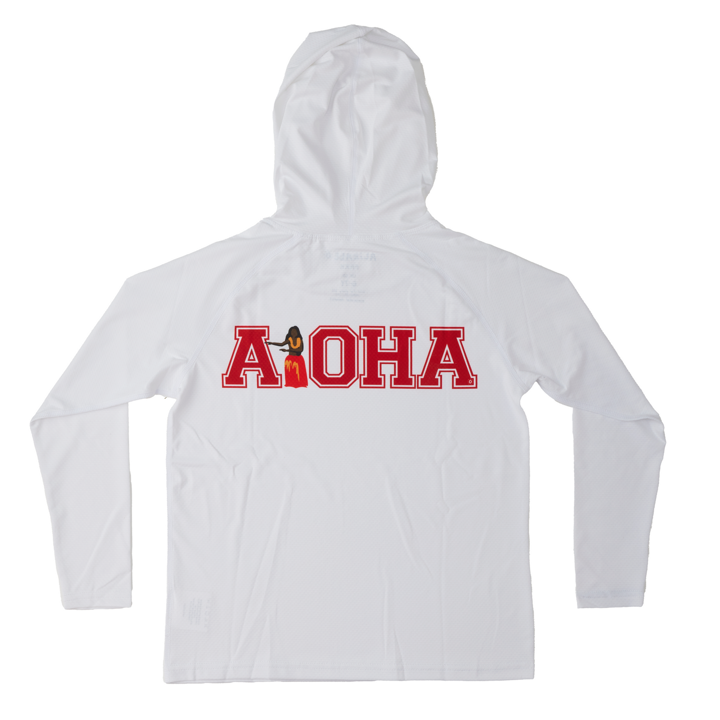 ALOHA Hooded White Aloha Sun Shirt