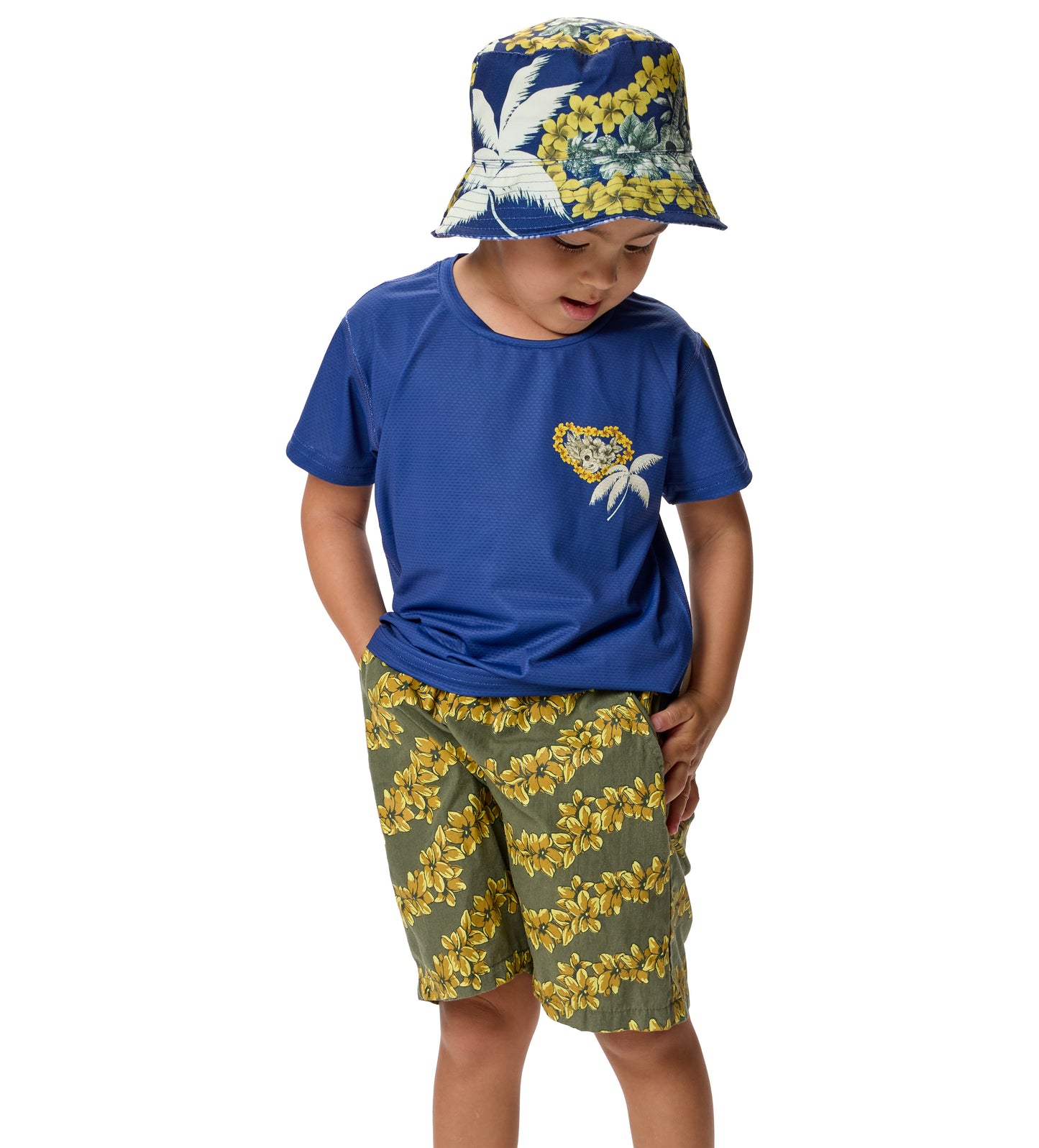 Mele Navy Short Sleeve Sun Shirt