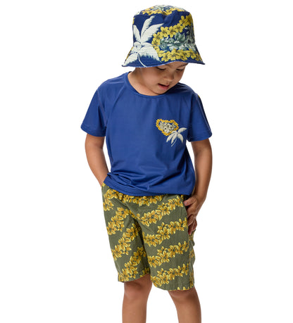 Mele Navy Short Sleeve Sun Shirt