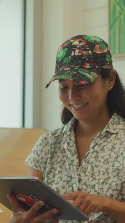 Kris Goto Collab Hooded Black Aloha Sun Shirt